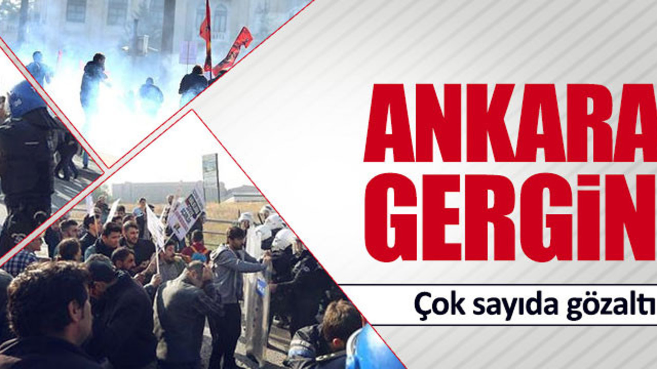 Ankara Garı önünde gerginlik
