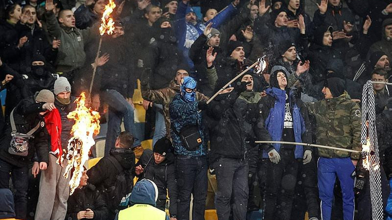 Kiev'de Türk bayrağı yaktılar