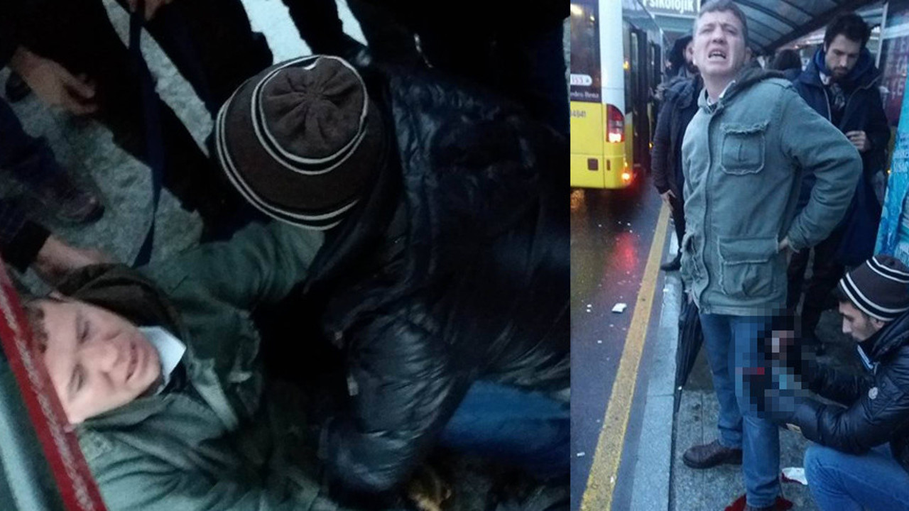 Metrobüs durağında dehşet!