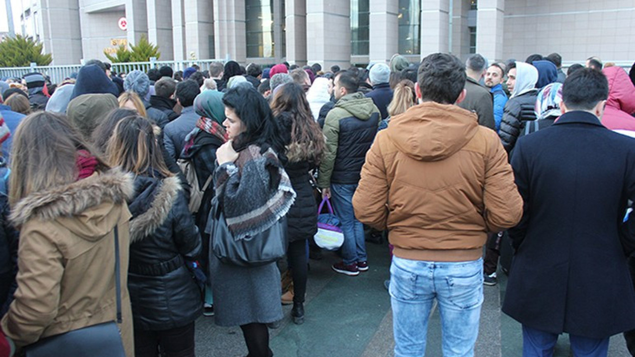 Binlerce insan Çağlayan Adliyesi'ne akın etti!