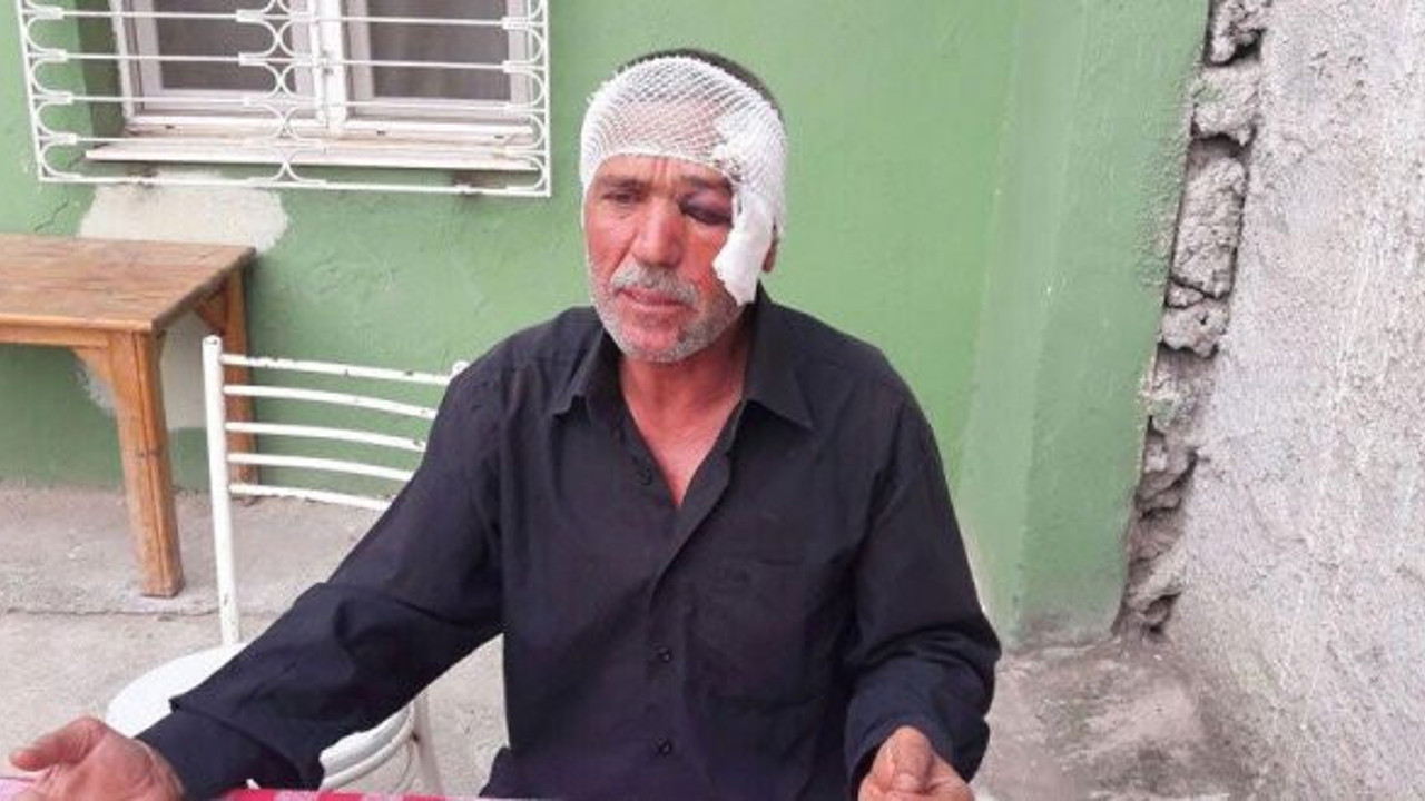 ‘EVET’ bildirisi almayan yaşlı adama darp