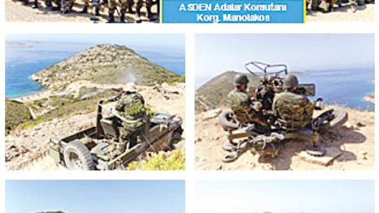 İşgal edilen adadan Türkiye’ye tahrik!