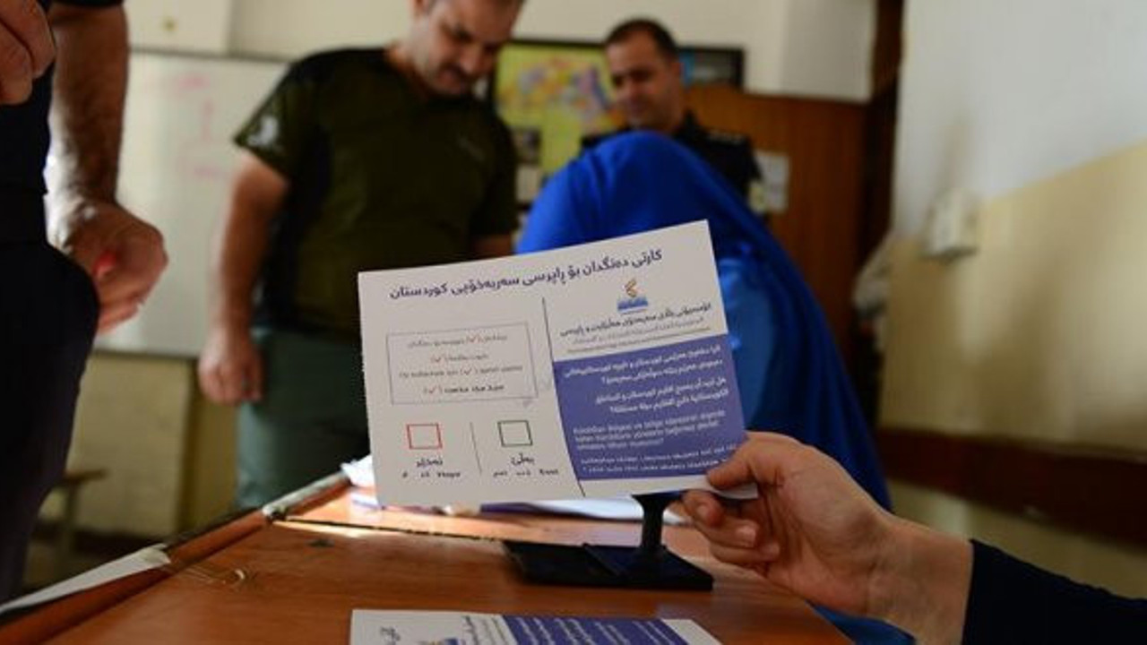 Peşmergenin referandumu başladı