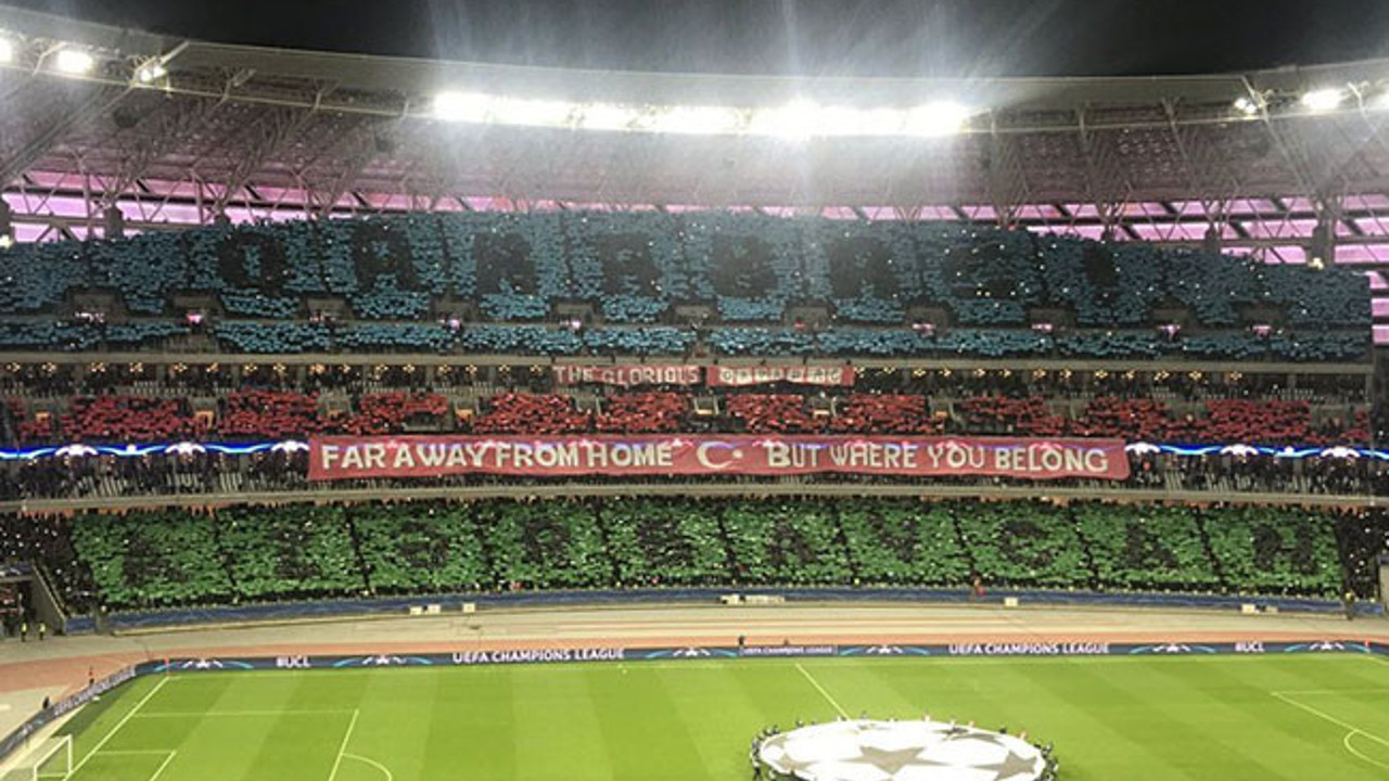 Sosyal medya Karabağ taraftarlarının koreografisini konuşuyor