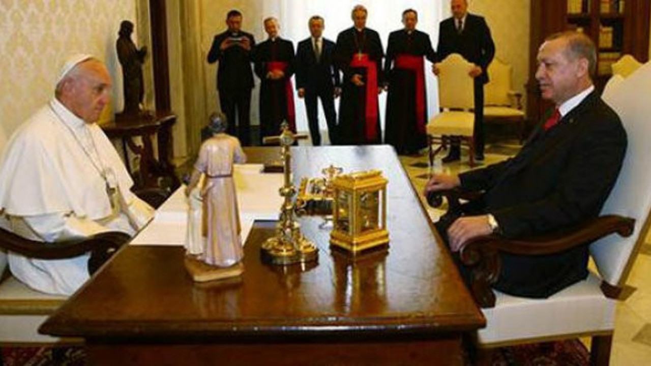 Erdoğan, Papa Franciscus görüşmesi