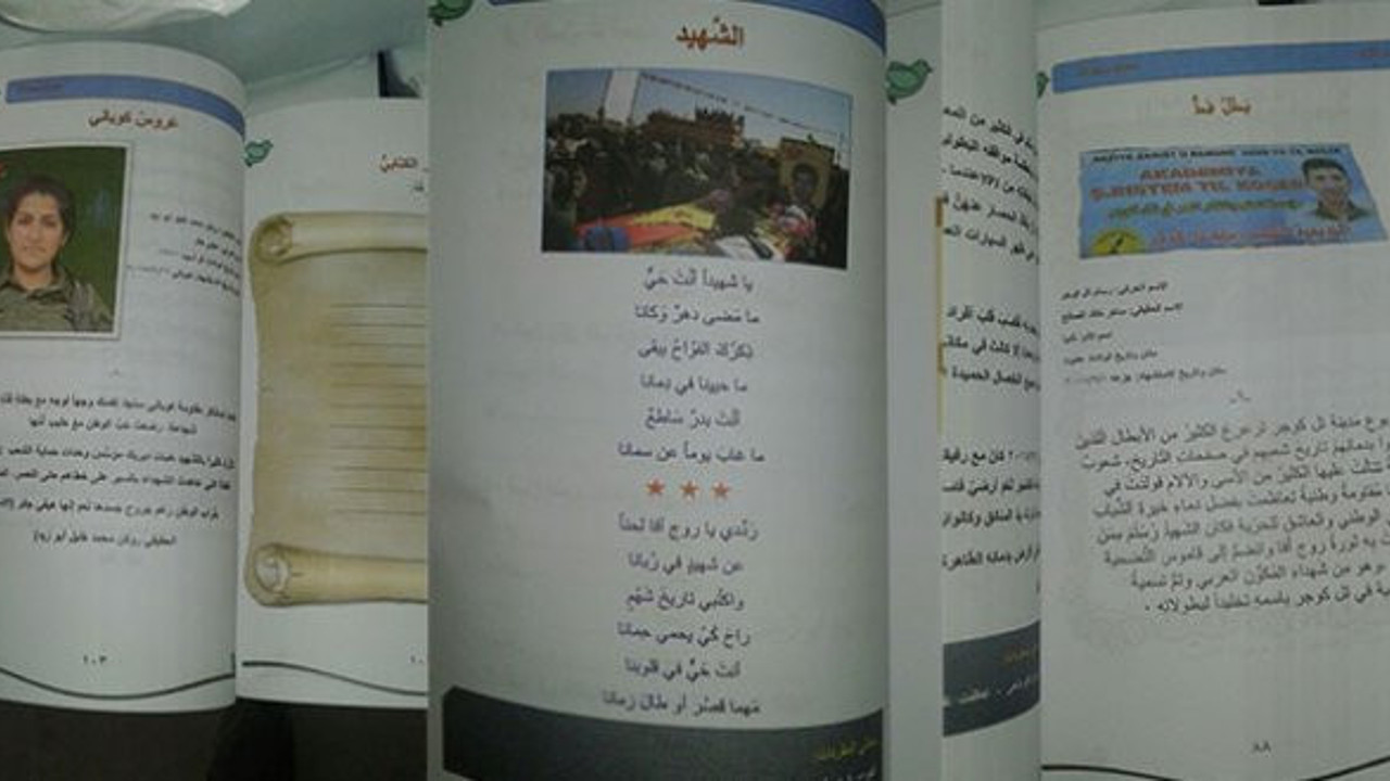 Afrin'deki okullarda PKK'lı hainler 'kahraman' gösterilmiş
