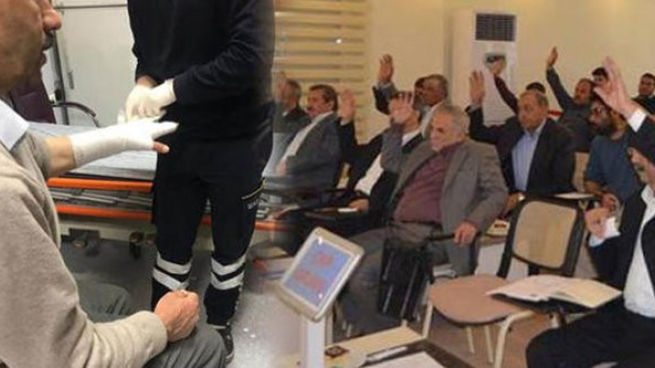 MHP'li belediye meclis üyeleri birbirine girdi