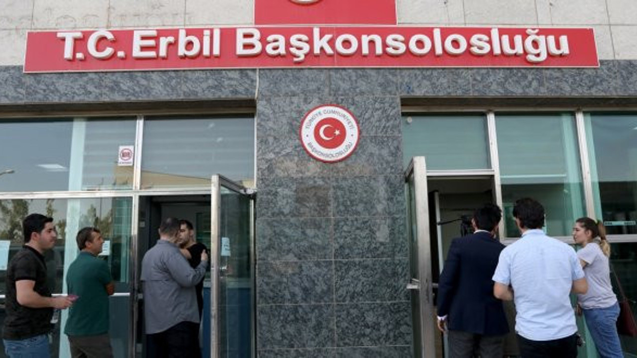 Erbil'de Türkler sandık başında