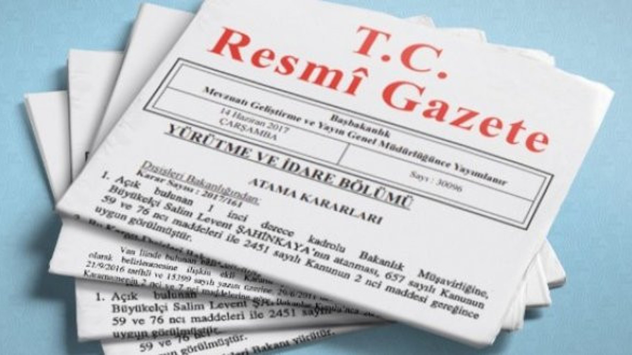 Resmi gazete artık sadece Dijital'de