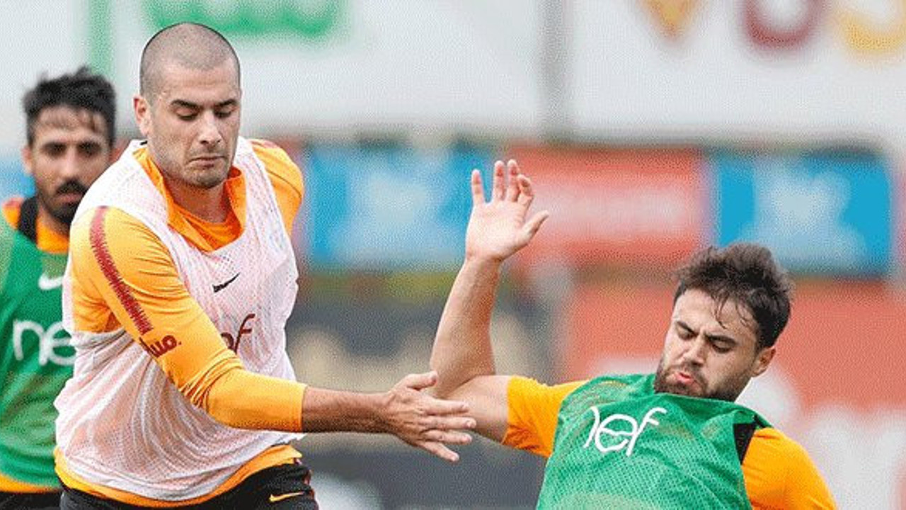 Galatasaray'da Eren Derdiyok takımla çalıştı