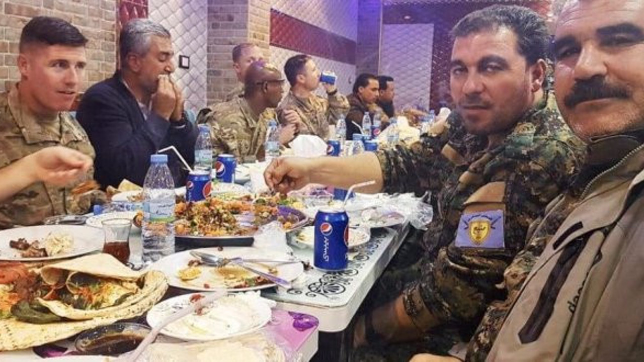 ABD askerinden PKK'lılarla gaziler günü yemeği