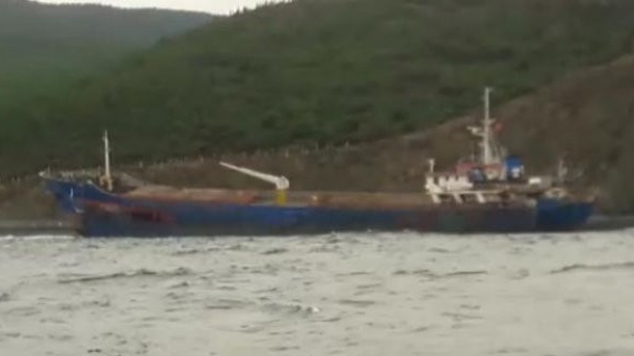 Yalova'da hacizli gemi karaya oturdu