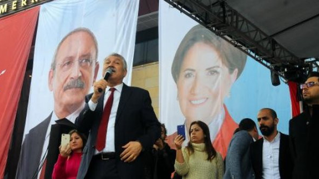Meral Akşener ve Kemal Kılıçdaroğlu fotoğraflarıyla ilk miting