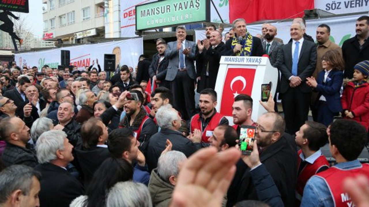 Mansur Yavaş'tan miting havasında açılış
