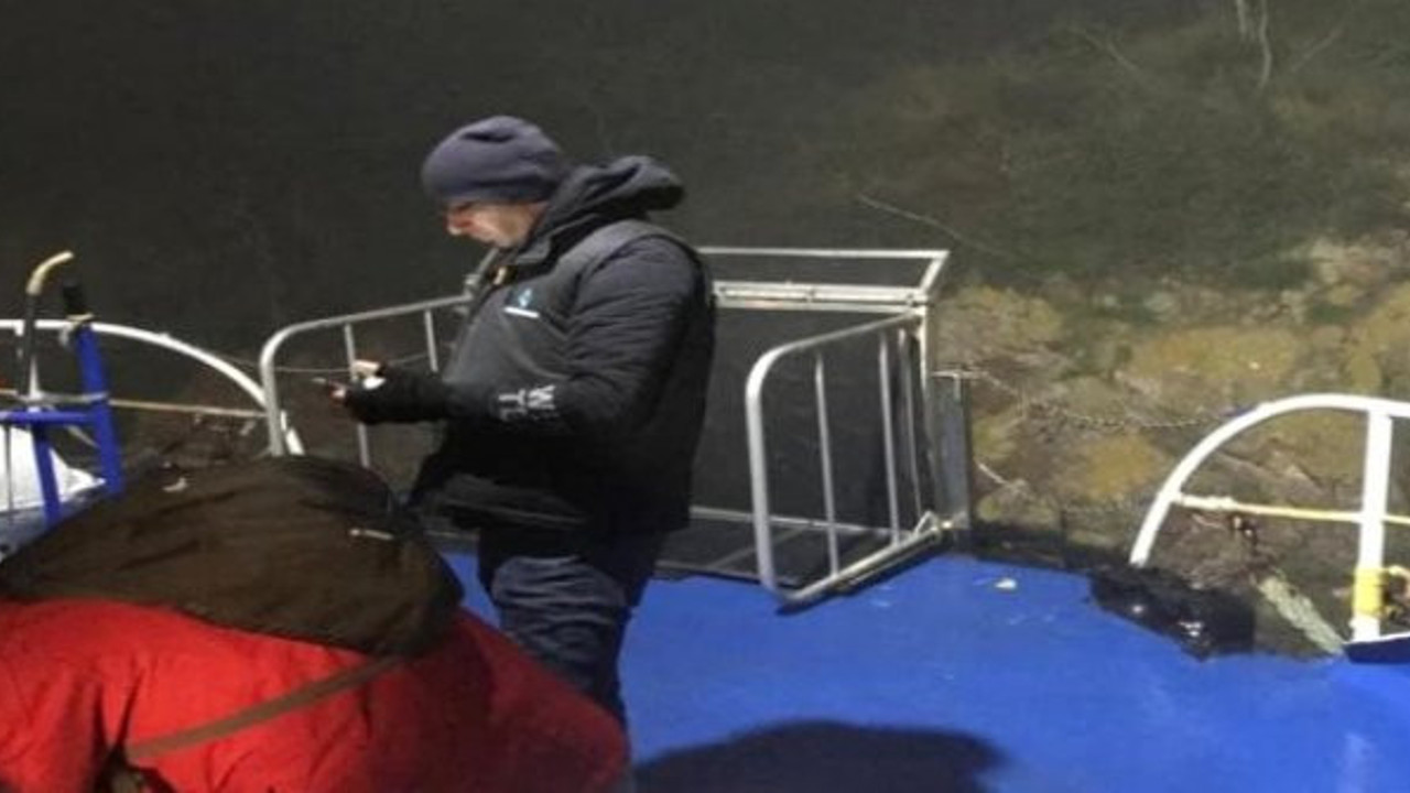 İstanbul'da yolcu motoru karaya oturdu