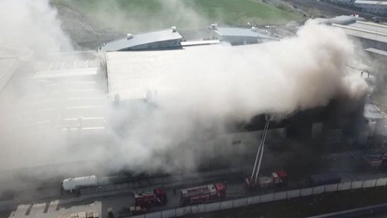 Hadımköy'de fabrika yangını (18 Mart 2019)