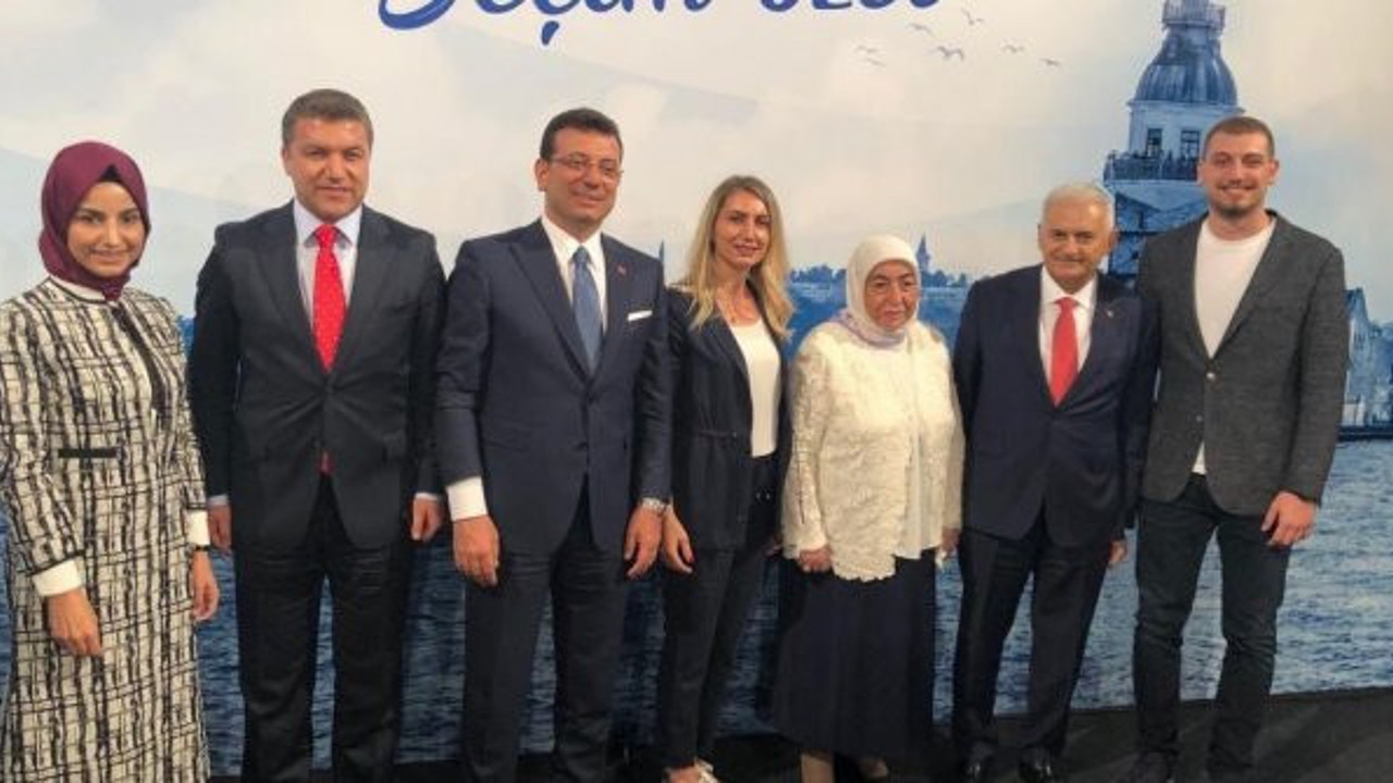 İmamoğlu ile Yıldırım'dan aile pozu