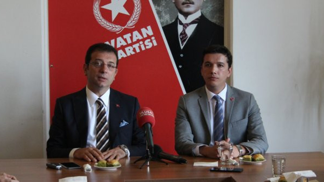 İmamoğlu'dan Vatan Partisi'ne gergin ziyaret