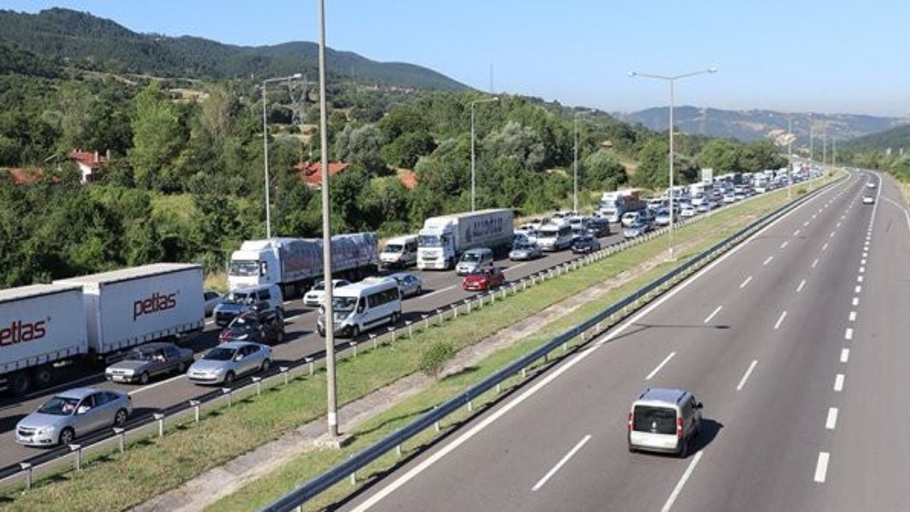 Anadolu Otoyolu'nda bayram yoğunluğu (10 Ağustos 2019)