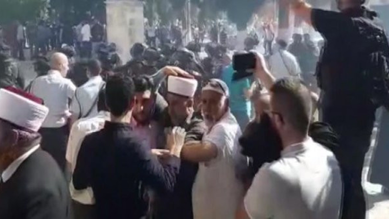 Mescid-i Aksa'da Filistinlilere sert müdahale