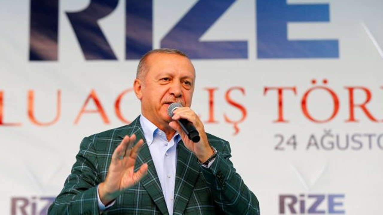 Cumhurbaşkanı Erdoğan'dan dere yatağında lojman açılışı