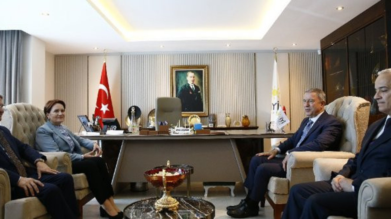 Milli Savunma Bakanı Akar, Akşener’i ziyaret etti