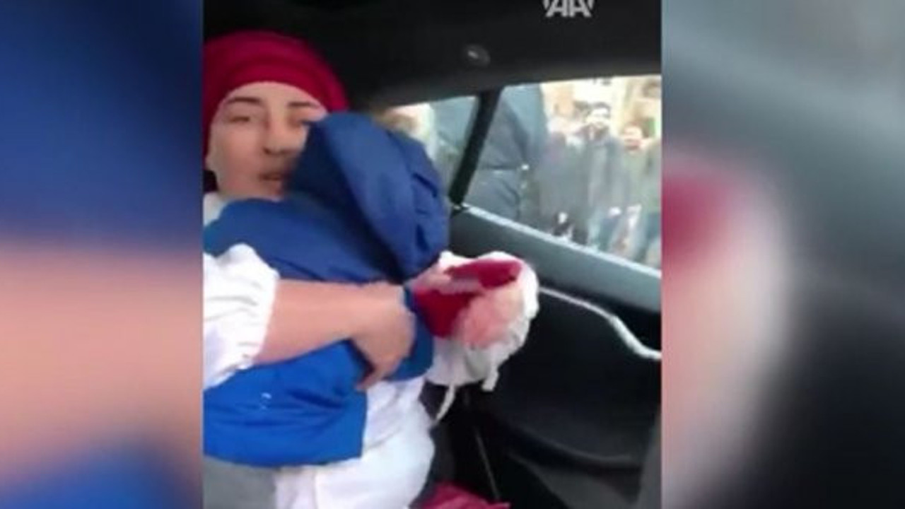 PKK’lılar içinde bebek olan Türk bayraklı araca saldırdı