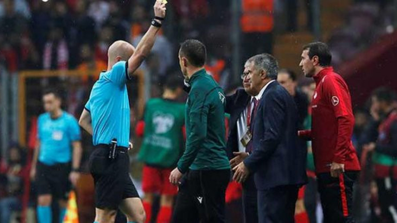 Şenol Güneş sarı kart gördü