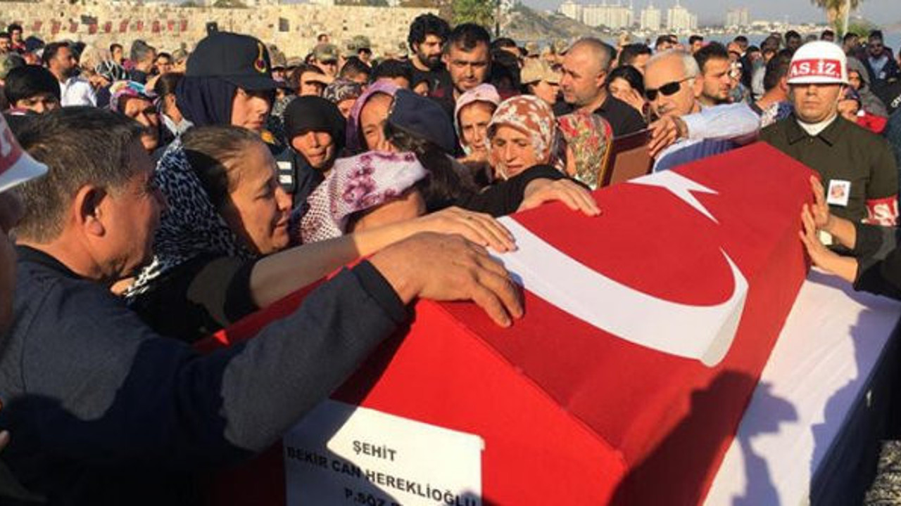 Şehit askere son veda