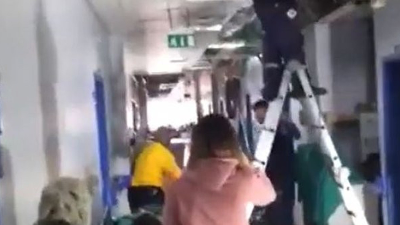 Devlet hastanesinde tadilata sedye arası