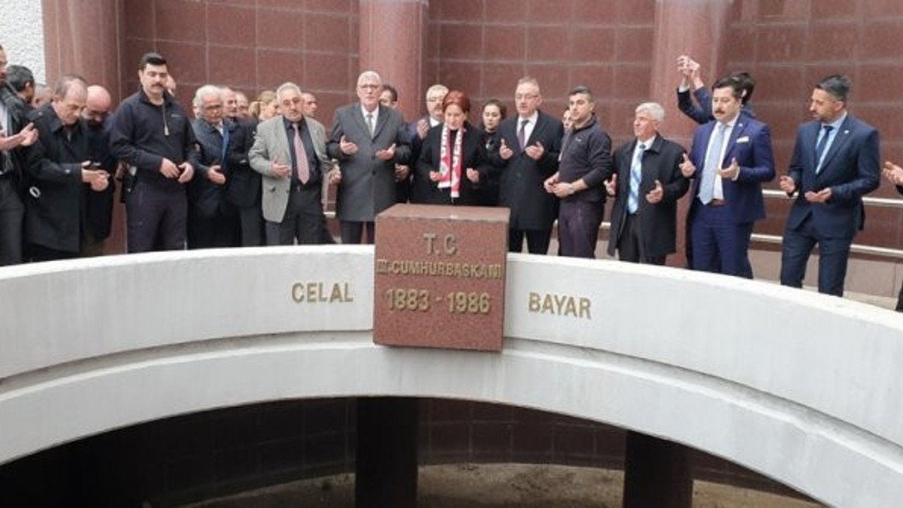 Meral Akşener'den Celal Bayar'ın anıtına ziyaret
