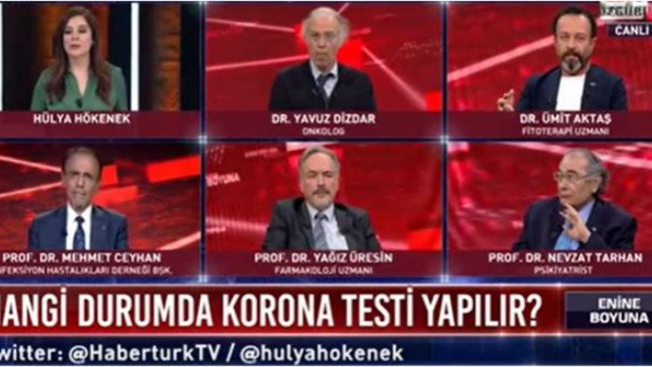 Profesör canlı yayını terk etti