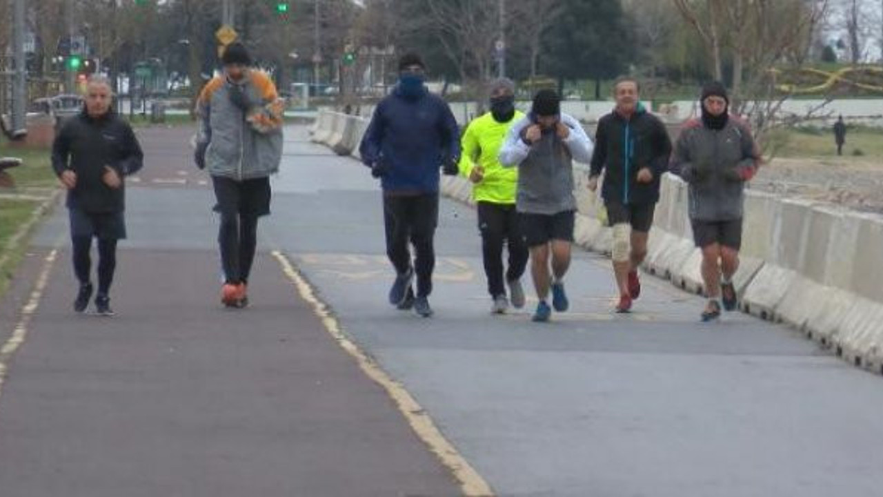 İstanbul'da koronaya rağmen spor