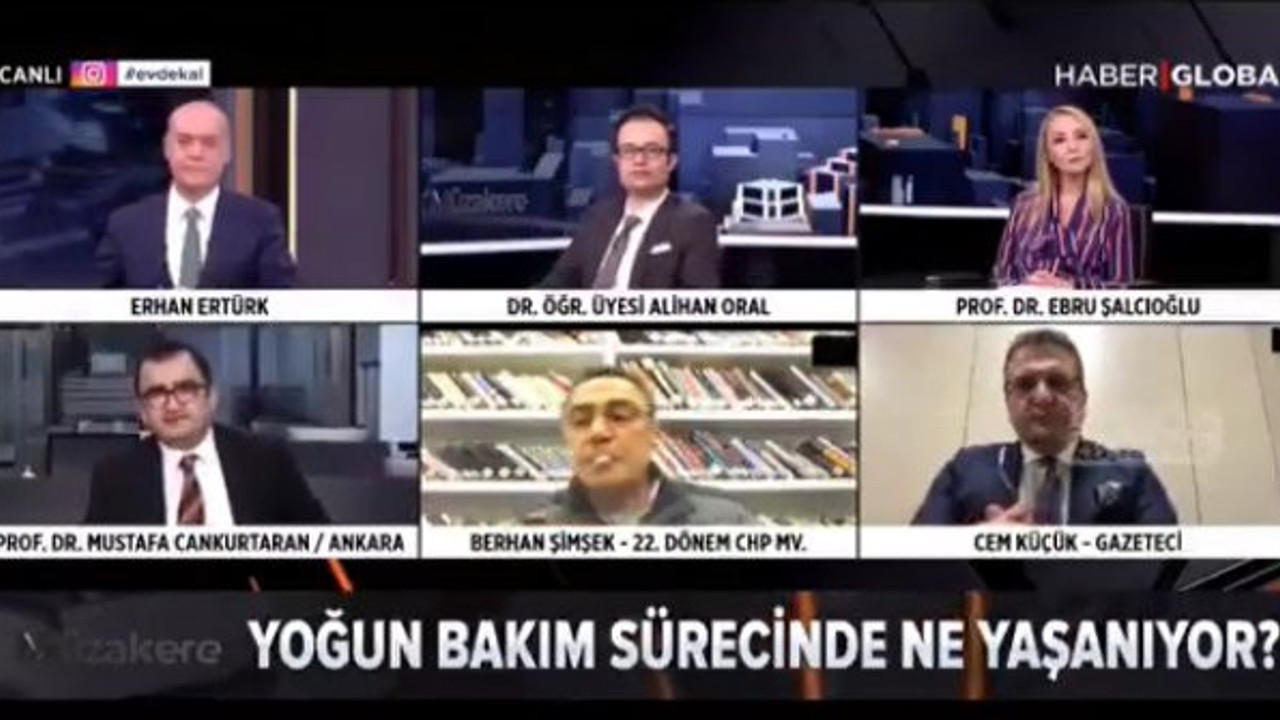 Berhan Şimşek canlı yayında sigara yaktı