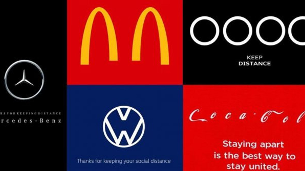 Korona logoları da değiştirtti: Sosyal mesafe ayarı