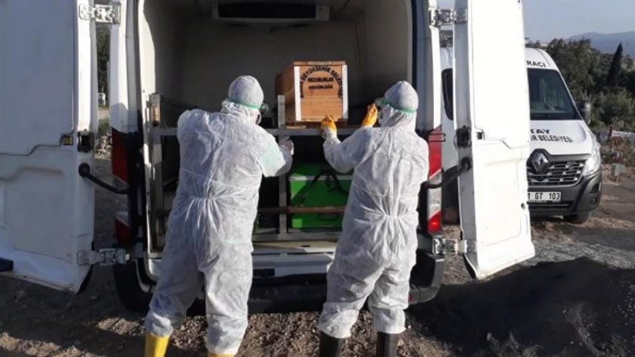 Korona virüsten ölen polis memuru, toprağa verildi