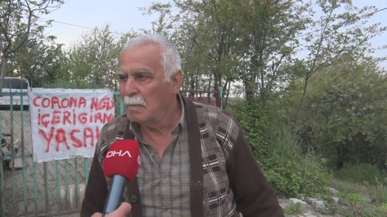 Korona virüse karşı aldığı önlem ile dikkat çekti, evinin kapısına…