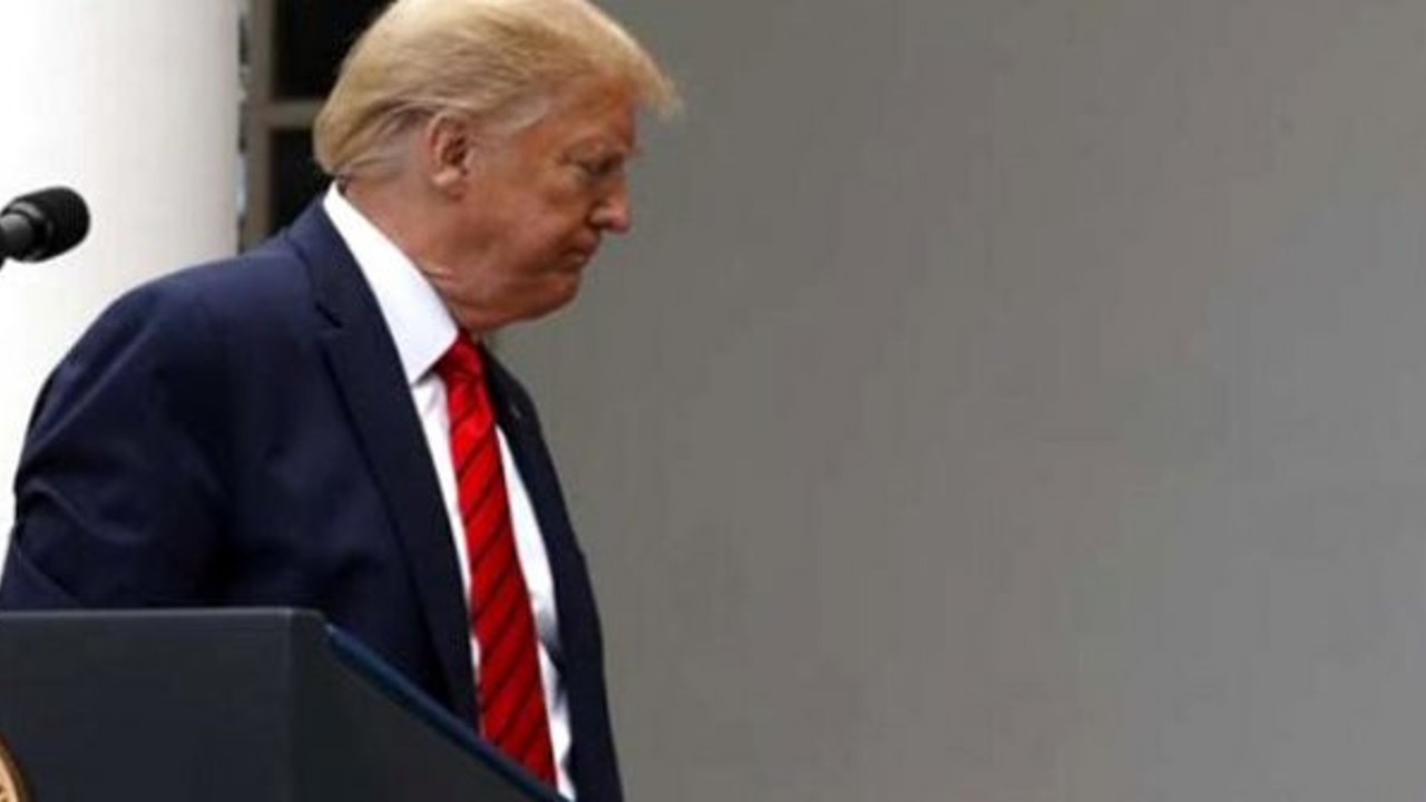 Trump'a kürsüyü terk ettiren soru