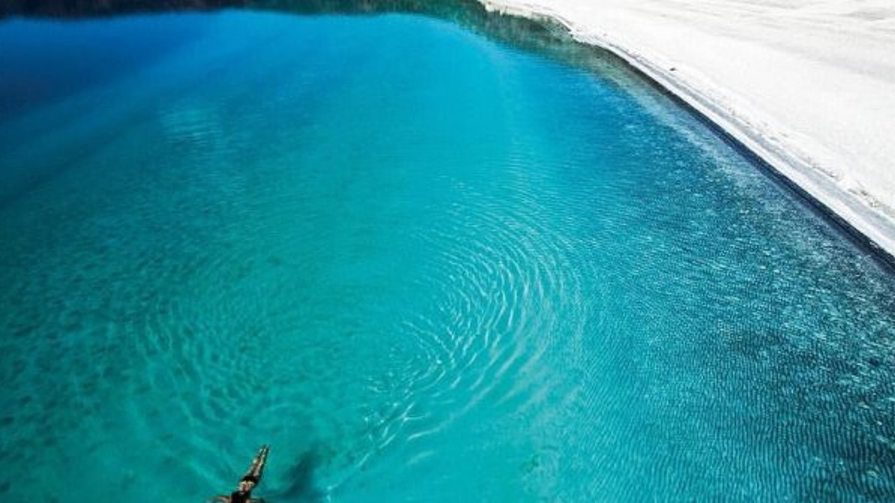 Salda Gölü'ne şantiye kuruldu