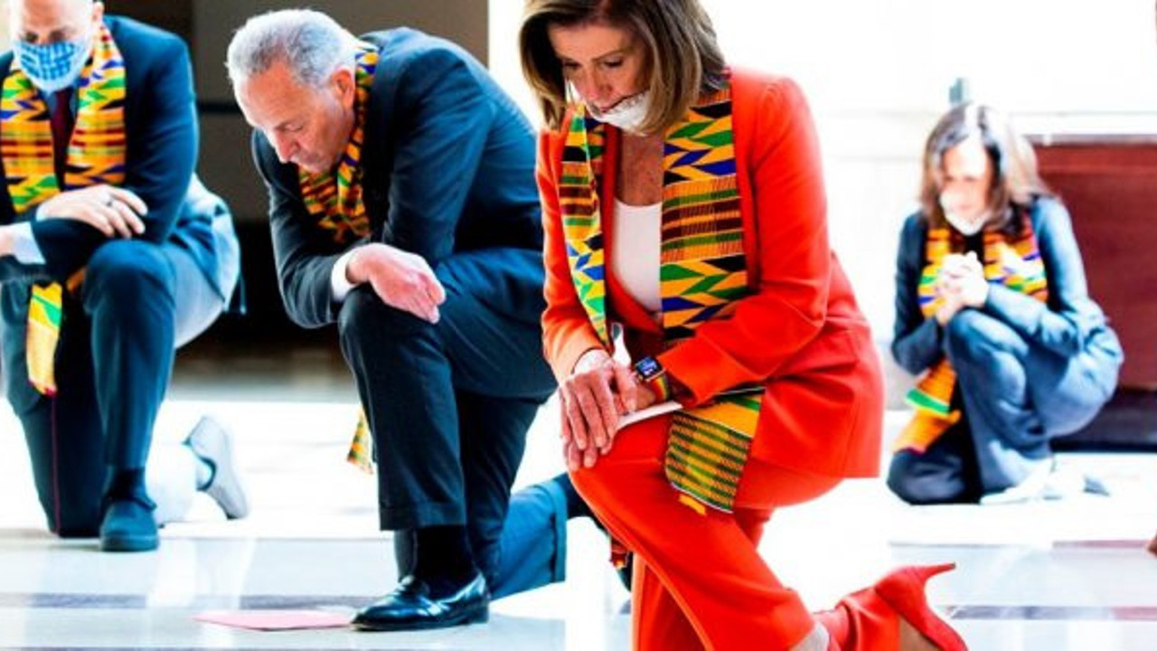 Demokratlar, Floyd için diz çöktü