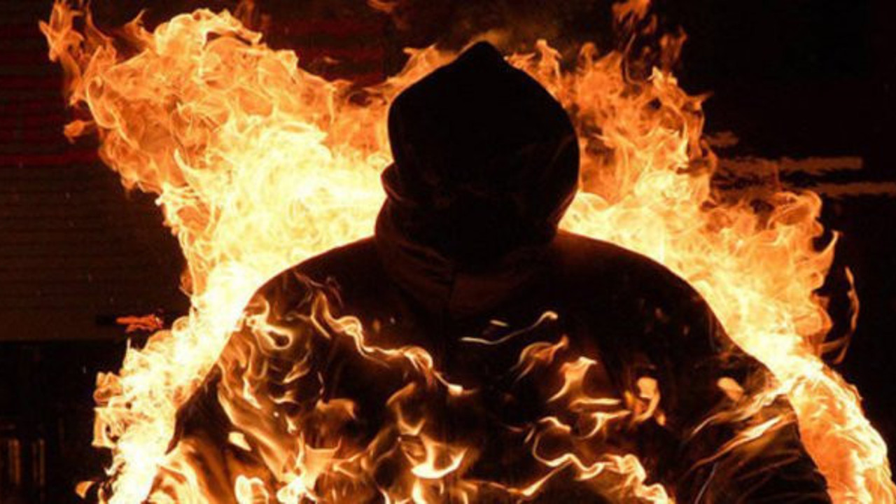 Kefil istenince kendini yaktı