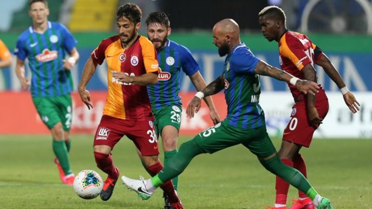 Galatasaray Rize'de ağır yaralı: 2-0
