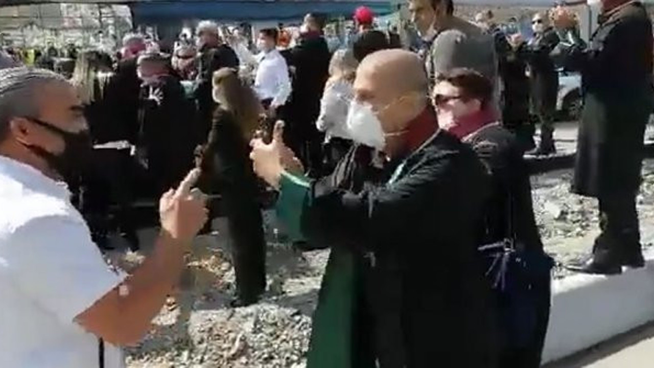 Polis itti, avukat direndi: İki kanun adamı böyle karşı karşıya geldi