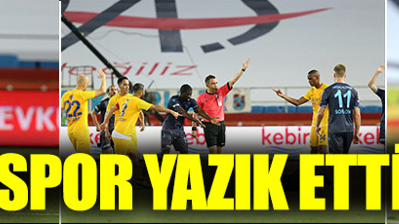 Trabzonspor, yazık etti kendine: Trabzon: 1- Ankaragücü: 1