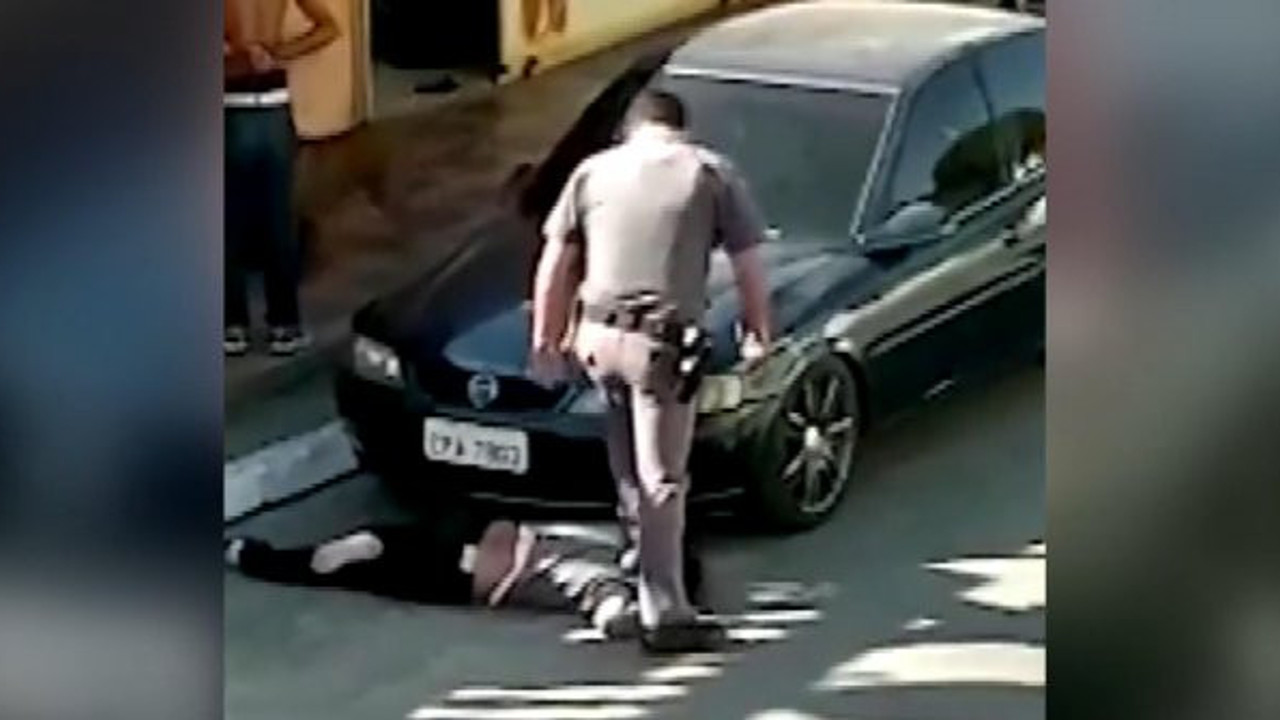 Polis şiddeti kamerada! Mutlak ölümden döndü