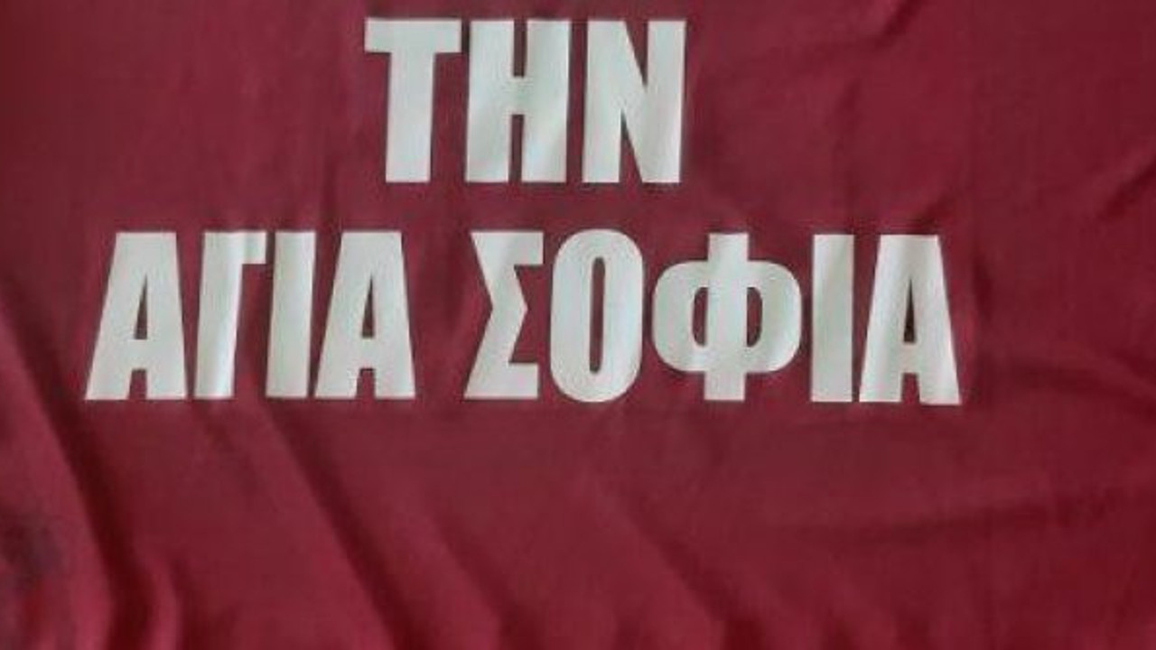 Yunan'ın derdi reklam, Yunan takımı Larissa formasına “Ayasofya’yı kurtarın” yazdırdı