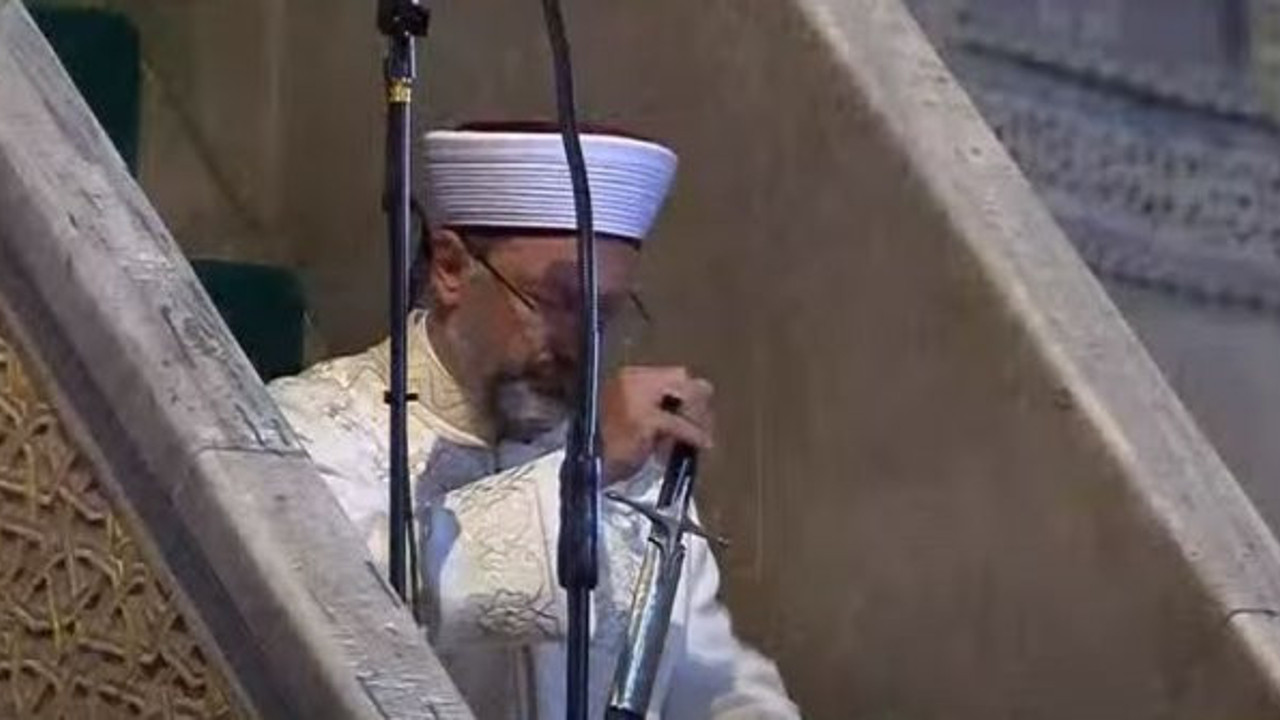 Ayasofya’yı Atatürk müze yapmıştı, Diyanet İşleri Başkanı’nın Cuma hutbesi tartışılıyor: "Vakfedenin şartını çiğneyen lanete uğrar"