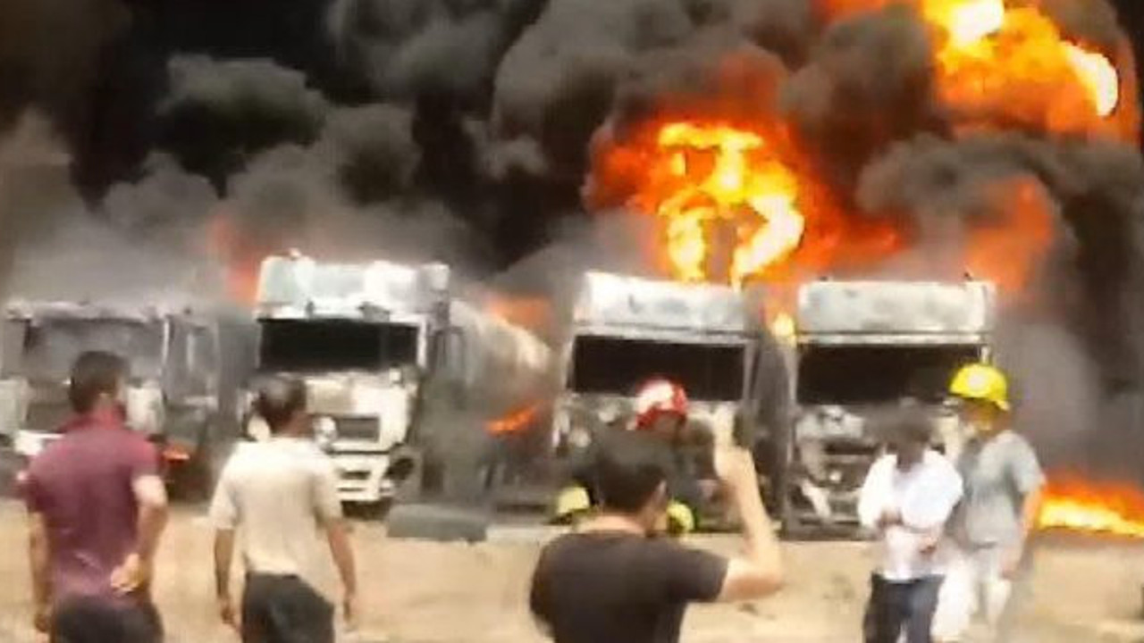 8 araç cayır cayır yandı