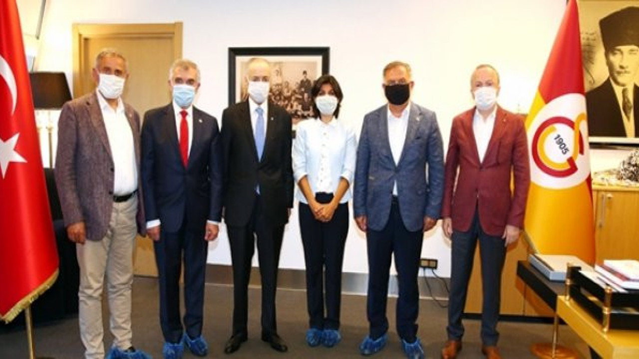 CHP'li vekillerden Galatasaray Başkanı Mustafa Cengiz'e geçmiş olsun ziyareti