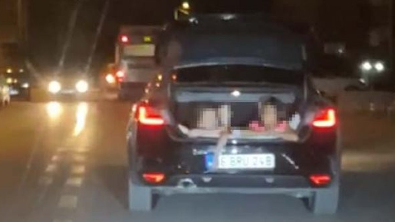 Çocukların otomobil bagajında ölüm-kalım yolculuğu